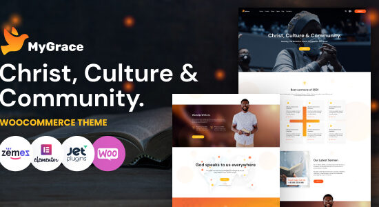 MyGrace - Chủ đề WordPress về Nhà thờ và Từ thiện