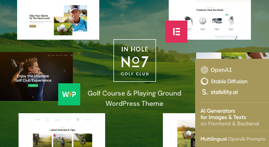 N7 | Golf Club Sports & Events WordPress Theme