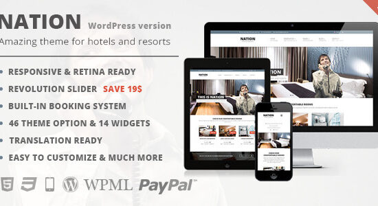 Nation Hotel - Responsive WordPress Theme