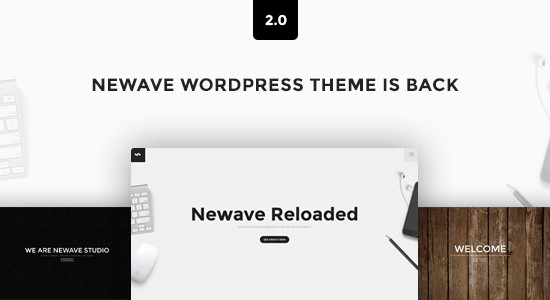 Newave - WordPress Responsive One Page Parallax