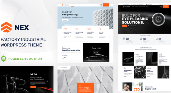 Nex - Chủ đề WordPress công nghiệp
