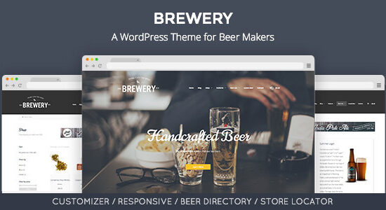 Nhà máy bia: Một chủ đề WordPress dành cho những người làm bia