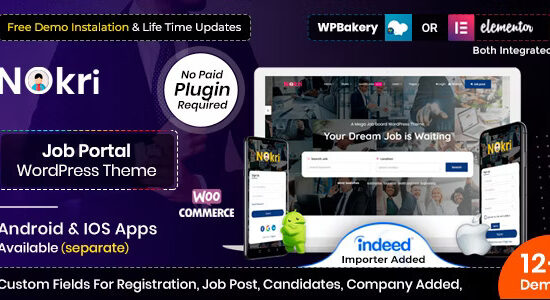 Nokri - Chủ đề WordPress cho trang web việc làm