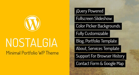 Nostalgia - Chủ đề WordPress Portfolio