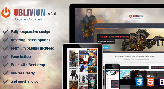 Oblivion - The Ultimate Multi-Purpose Gaming Theme