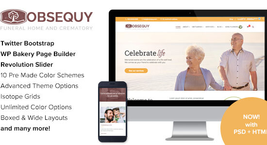 Obsequy - Funeral Home WordPress Theme