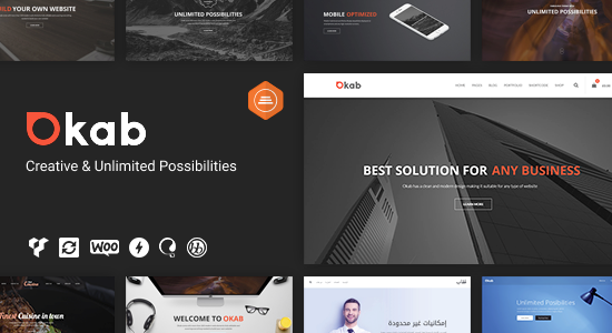 Okab - Chủ đề WordPress đa năng đáp ứng + RTL