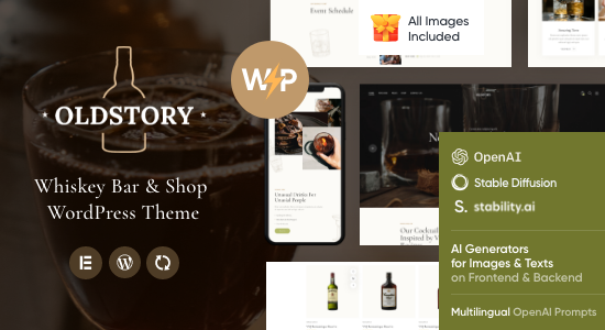 OldStory - Whisky Bar | Quán rượu | Chủ đề WordPress Nhà hàng