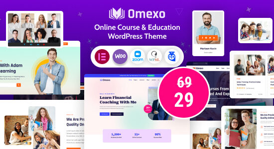 Omexo - Education & Online Courses WordPress Theme