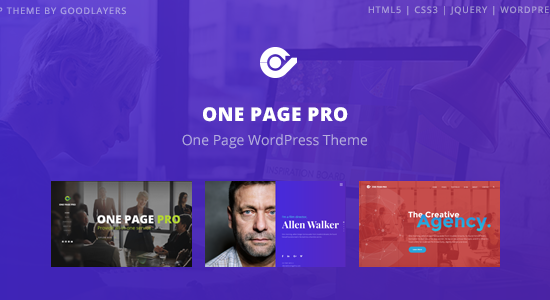 One Page Pro - Multipurpose WordPress