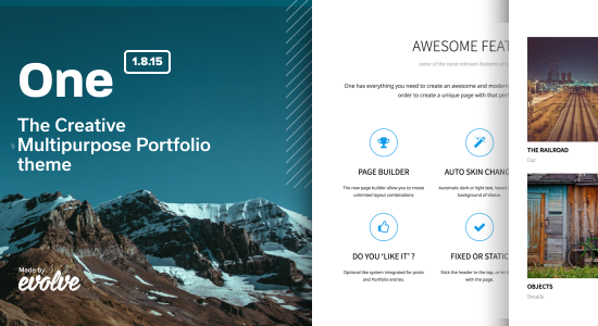 One - The Creative Multipurpose Portfolio theme