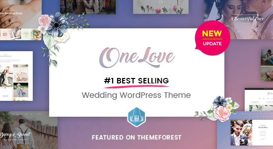 OneLove - The Elegant & Clean Multipurpose Wedding WordPress Theme