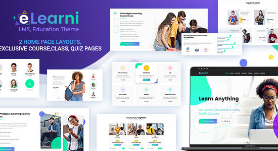 Online Learning & Education LMS WP Theme - eLearni