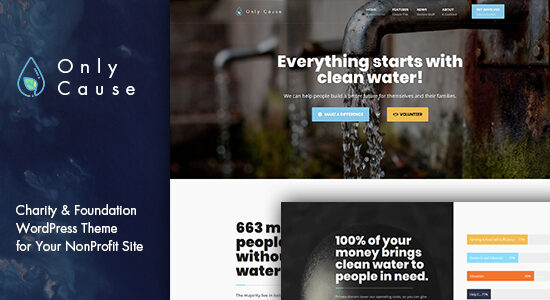 Only Cause - Chủ đề WordPress từ thiện và quỹ từ thiện