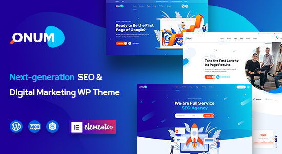 Onum - SEO & Marketing Elementor WordPress Theme