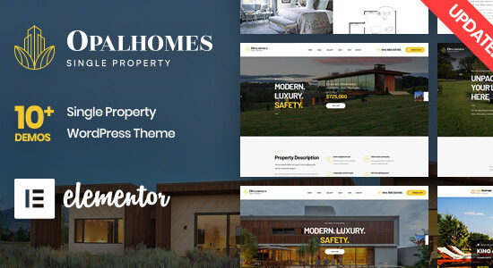 Opalhomes - Single Property  WordPress Theme