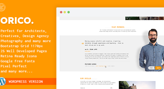 Orico - Creative & Architect Agency WP Theme