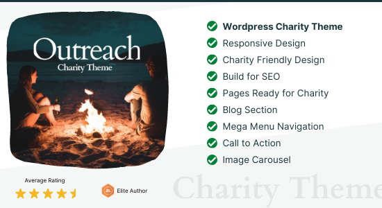 Outreach - Charity WordPress Theme