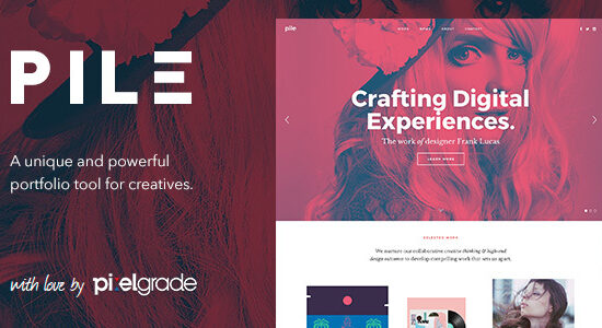 PILE - An Uncoventional WordPress Portfolio Theme