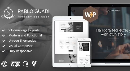 Pablo Guadi - Chủ đề WordPress cho cửa hàng trang sức thủ công và trực tuyến