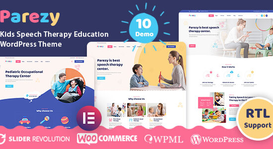 Parezy - Chủ đề WordPress Giáo dục Trị liệu Ngôn ngữ cho Trẻ em