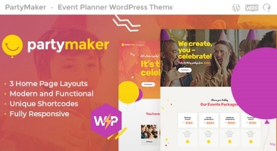 PartyMaker | Chủ đề WordPress cho công ty tổ chức sự kiện & công ty cưới