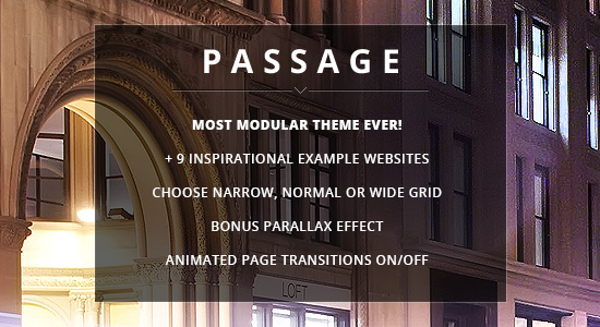 Passage - Chủ đề đa năng Retina đáp ứng