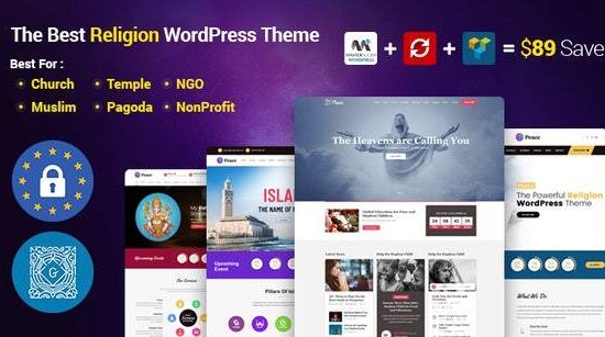 Peace - Church / Muslims / Temple WordPress Theme