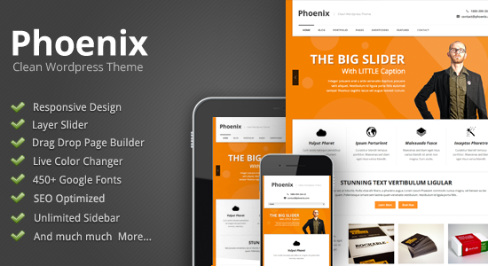 Phoenix - Chủ đề Wordpress sạch sẽ, đáp ứng