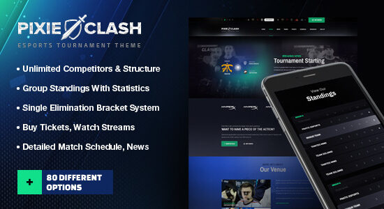 PixieClash | Chủ đề trò chơi eSports dành cho các giải đấu & cuộc thi