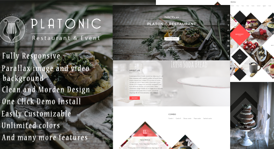 Platonic - Chủ đề WordPress Nhà hàng & Sự kiện