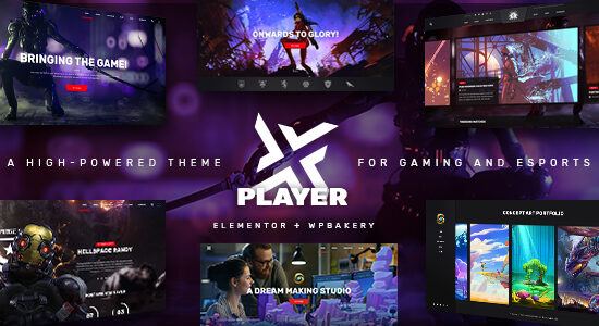 PlayerX - Gaming and eSports Theme