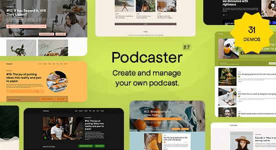 Podcaster - Multimedia WordPress Theme