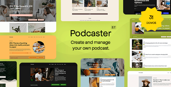 Podcaster - Multimedia WordPress Theme