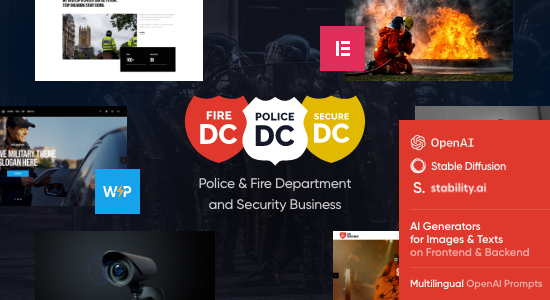 Police Department - Fire & Security WordPress Theme