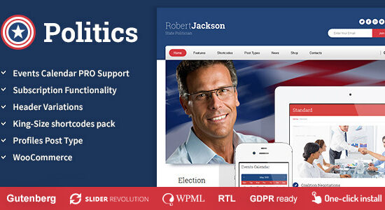 Politics -  Election Campaign Political WP Theme