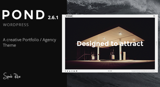 Pond - Creative Portfolio / Agency WordPress Theme