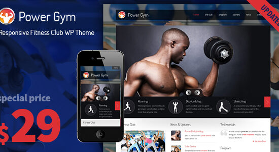 Power Gym - Responsive Wordpress Theme