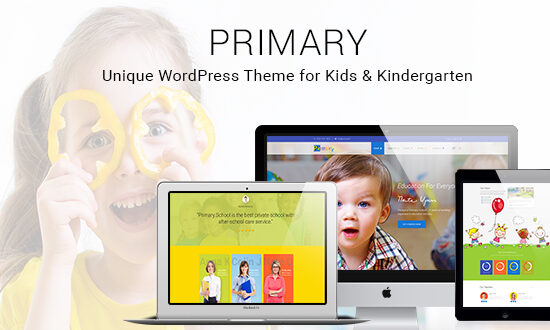 Primary -  Kids and School WordPress Theme | Education Material Design WP