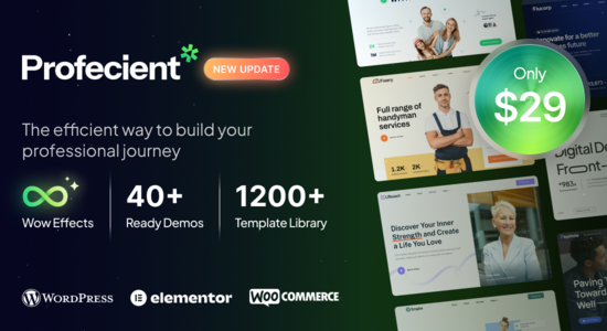 Profecient - Multipurpose Elementor Business & WooCommerce WordPress Theme