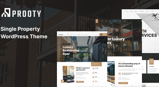 Prooty - Chủ đề WordPress Bất động sản đơn lẻ