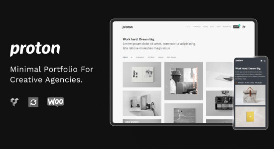 Proton - Minimal WordPress Portfolio Theme