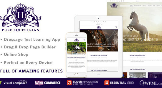 Pure Equestrian - Horse And Stable Yard Management WordPress Theme