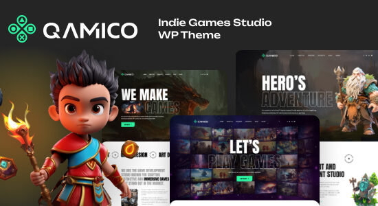 Qamico - Chủ đề WordPress của Indie Games Studio