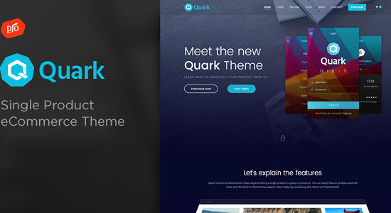 Quark - Single Product eCommerce WordPress Theme