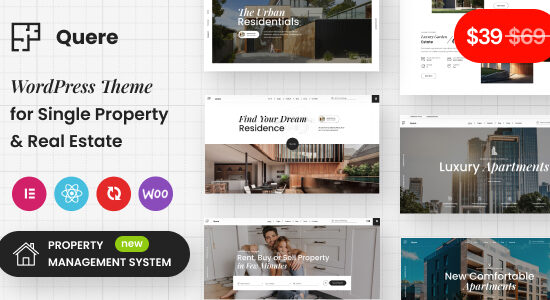 Quere - Real Estate & Apartments WordPress Theme