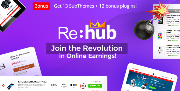 REHub - Price Comparison, Multi Vendor Marketplace Wordpress Theme