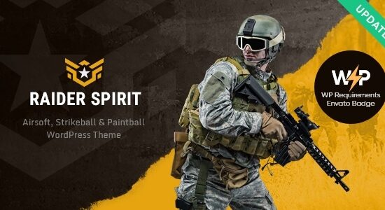 Raider Spirit | Chủ đề WordPress cho Câu lạc bộ Airsoft & Paintball