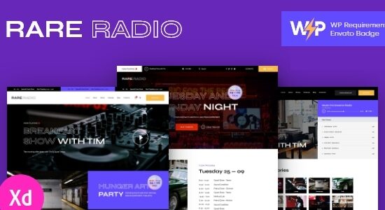 Rare Radio | Chủ đề WordPress Radio & Podcast Âm nhạc