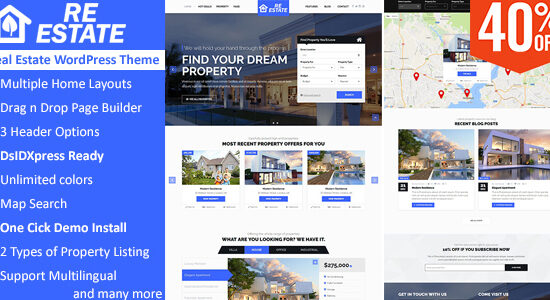 ReEstate - Real Estate with MLS IDX Listing Realtor Theme